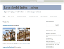 Tablet Screenshot of leaseholdinfo.com